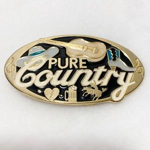 Beautiful Vintage "Pure Country" Belt Buckle